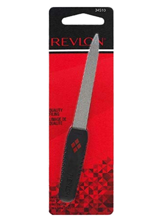 Revlon Compact Emeryl Nail File Silver/Black - Image 1