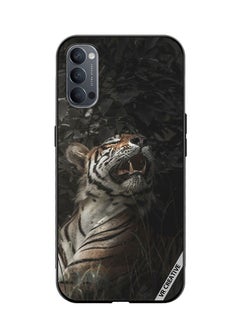 VR CREATIVE Protective Case Cover For Oppo Reno4 Pro 5G Majestic Tiger Design Multicolour  - Image 1