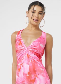 Ginger Plunge Neck Floral Maxi Dress  - Image 3