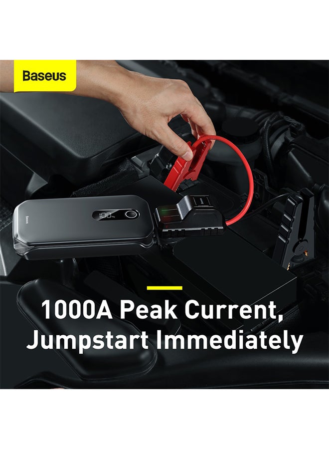 Baseus Super Energy Pro Car Jump Starter 6.0L Gasoline and 3.5L Diesel 12V Portable Power Pack Automotive Battery Booster Charger with USB Port Smart Jumper - Image 4