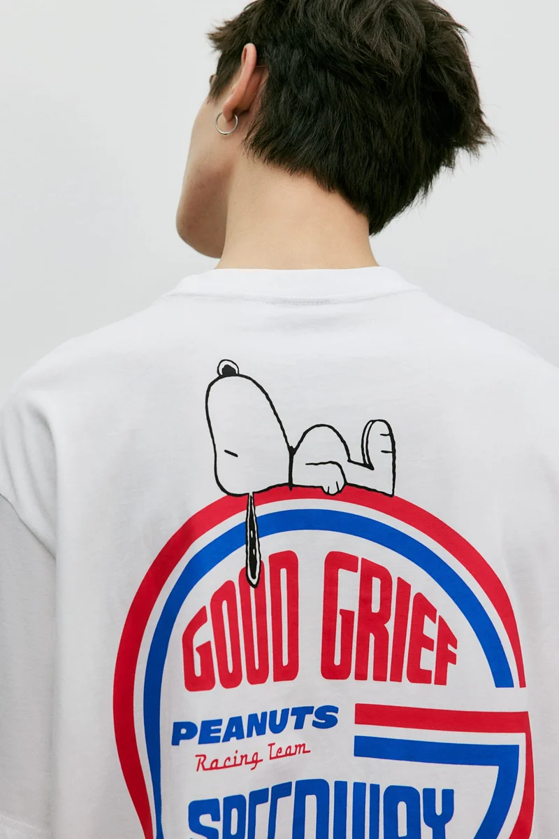 اتش اند ام Loose Fit Printed T-shirt