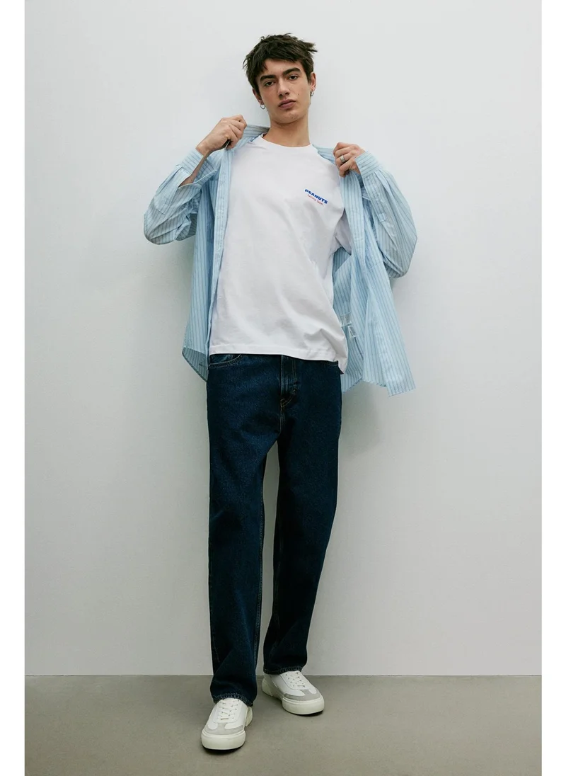 اتش اند ام Loose Fit Printed T-shirt
