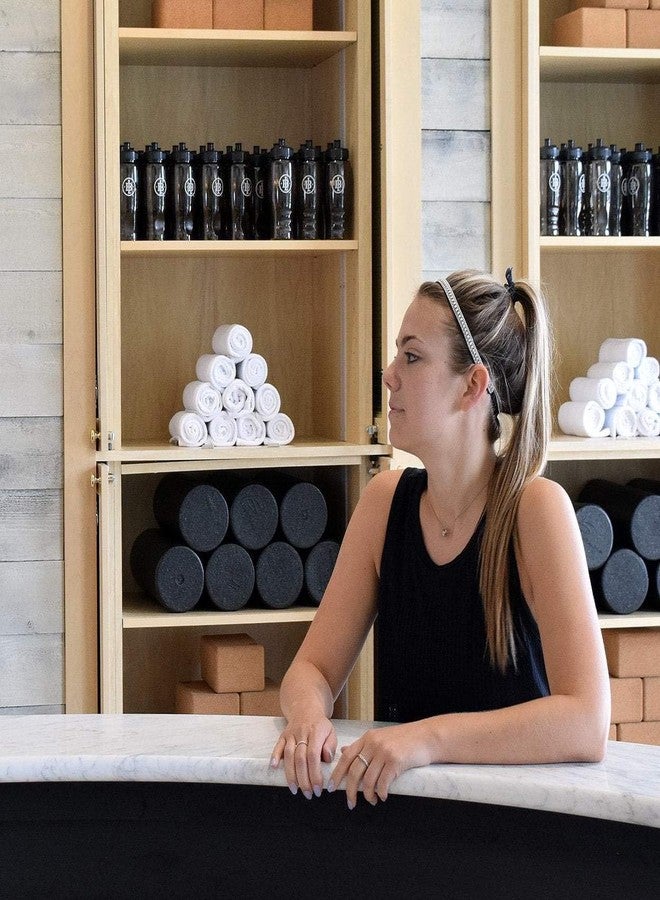 Sweaty Bands Womens Girls Headband - Non-Slip, Velvet-Lined Jeweled Hairband - Bling It Ice Ice Lady Silver 3/8-Inch - Image 4