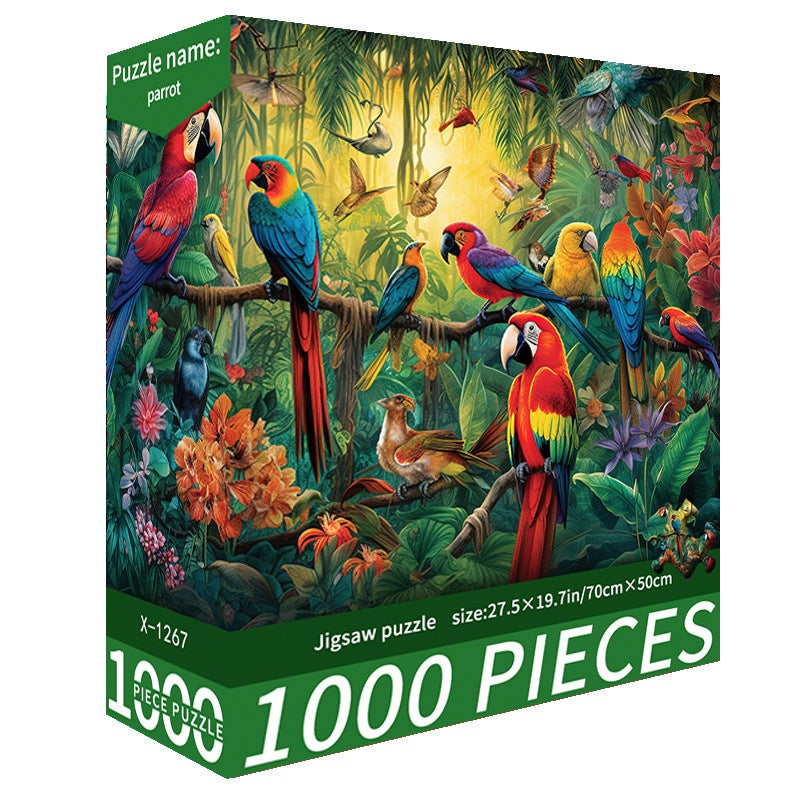 Adult 1000 Pieces Puzzle Manufacturers Cute Cure High Difficulty Decompression Girls' Educational Toys Birthday Gift - Image 1