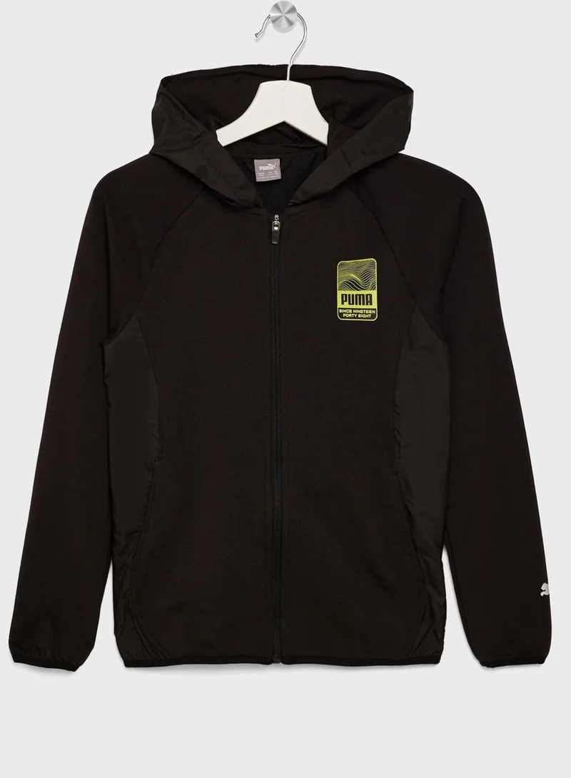 PUMA Kids Active Sports Full-Zip Hoodie