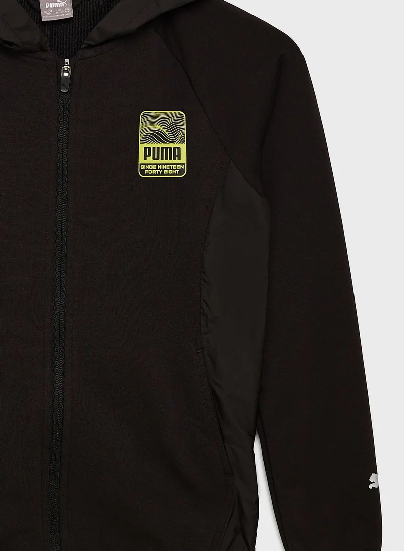 PUMA Kids Active Sports Full-Zip Hoodie