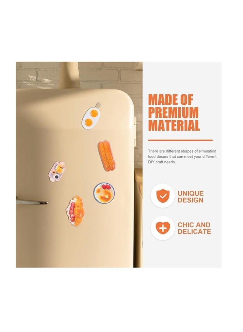 اكسسوارات منزلية ثلاثية الابعاد من الراتنج الحقيقي، ملصقات مغناطيسية للثلاجة، ستيكر لاصق مغناطيسي لاكواب الايس كريم المزيفة، ستيكر لاصق للثلاجة والطعام والثلاجة، اشكال مغناطيسية لطيفة (ايس كريم كيوي) - Image 4