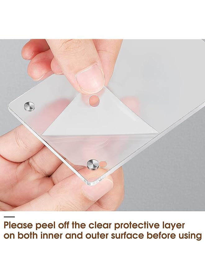 erorex Acrylic Magnetic Photo Frame 4Pcs Double Sided Fridge Picture Frame 2 X 3 Inch Polaroid Instant Film For Fujifilm Instax Mini 12 11 Evo 40 99 Mini Link 3 Link 2 Printer Film Clear - Image 2