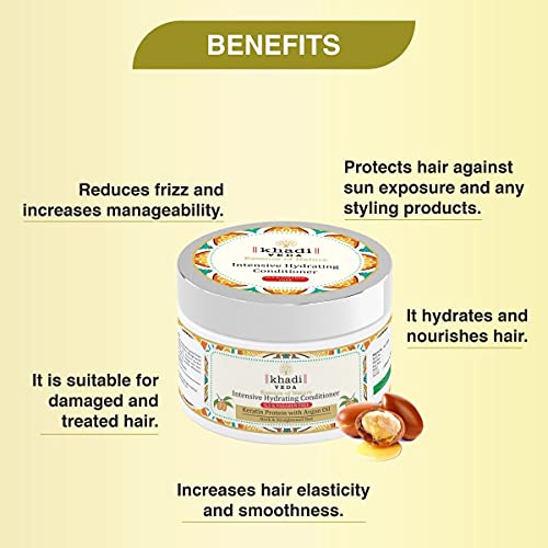 Khadi Veda Conditioner Karatin Protein With Argan Oil for Intensive Hydrating 200 ml. - Image 2