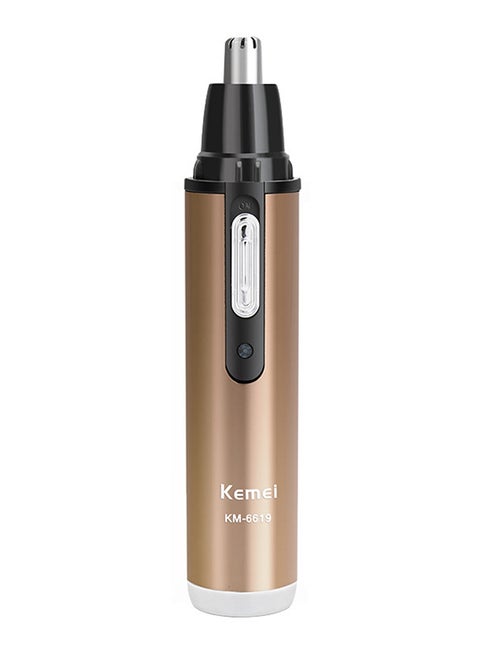 Rechargeable Nose Trimmer Nostril Cleaner Gold/Black