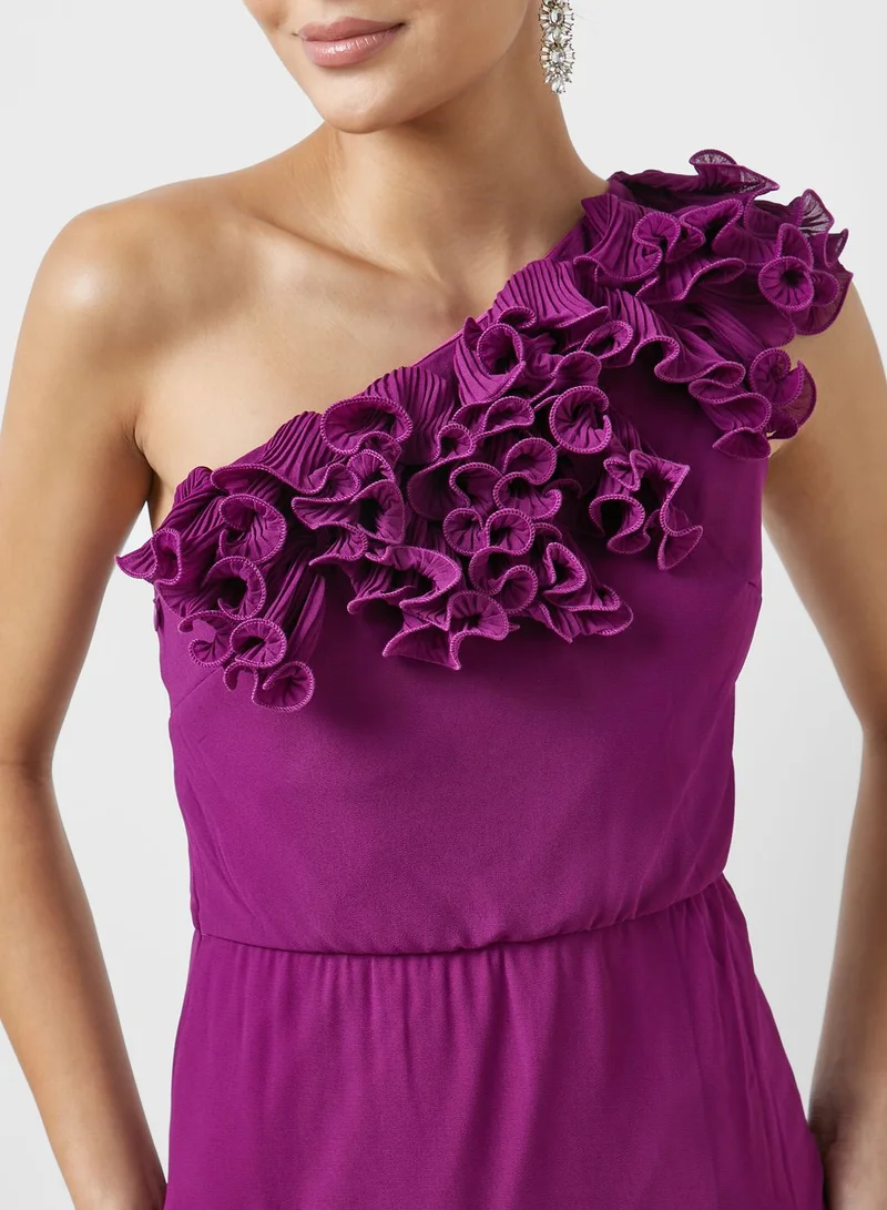 TFNC One Shoulder Front Slit Dress