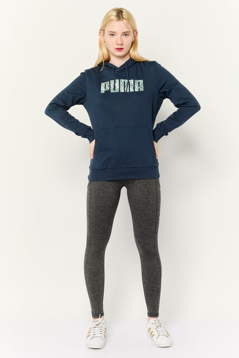 PUMA Women Regular Fit Long Sleeves Outdoor Hoodie, Evening Blue  - Image 2