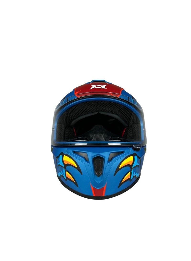 AXXIS - AXXIS FF112D DRAKEN S DINOTOON C7 Full-Face Helmet - Matte Blue - Image 1