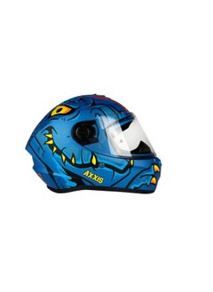 AXXIS AXXIS FF112D DRAKEN S DINOTOON C7 Full-Face Helmet - Matte Blue  - Image 1
