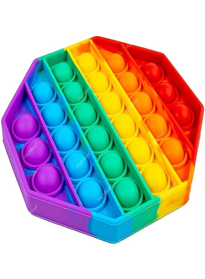 HighRoof Fidget Sensory Toys, Stress Relief Silicone Pressure Relieving, Squeeze Novelty Gifts for Kids Children Adults (Hexagon Shapes) - Image 2