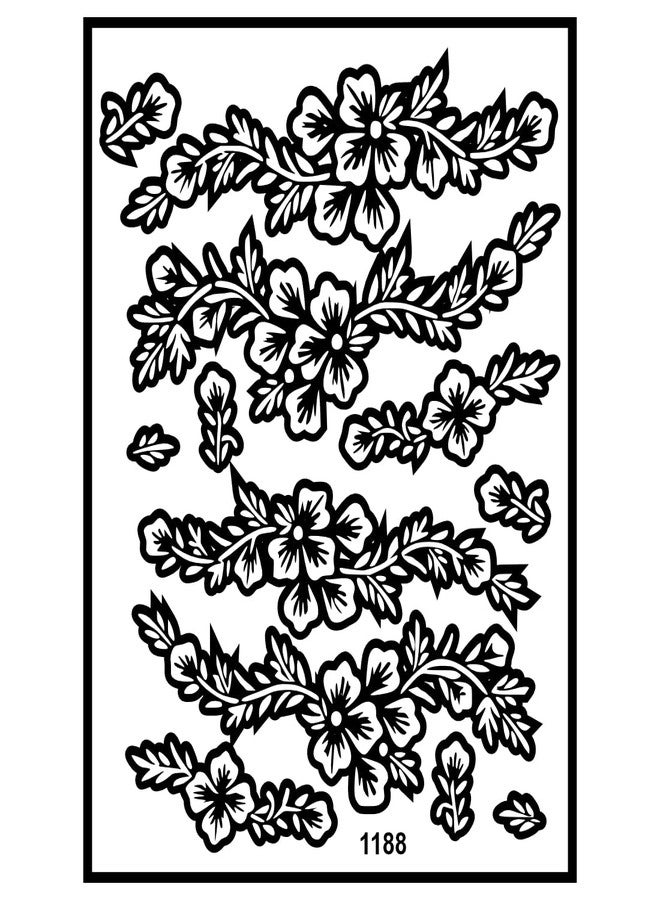 ORDERSHOCK Beautyful Finger Mehndi Stencil Sticker For Pretty Finger Look - Image 2