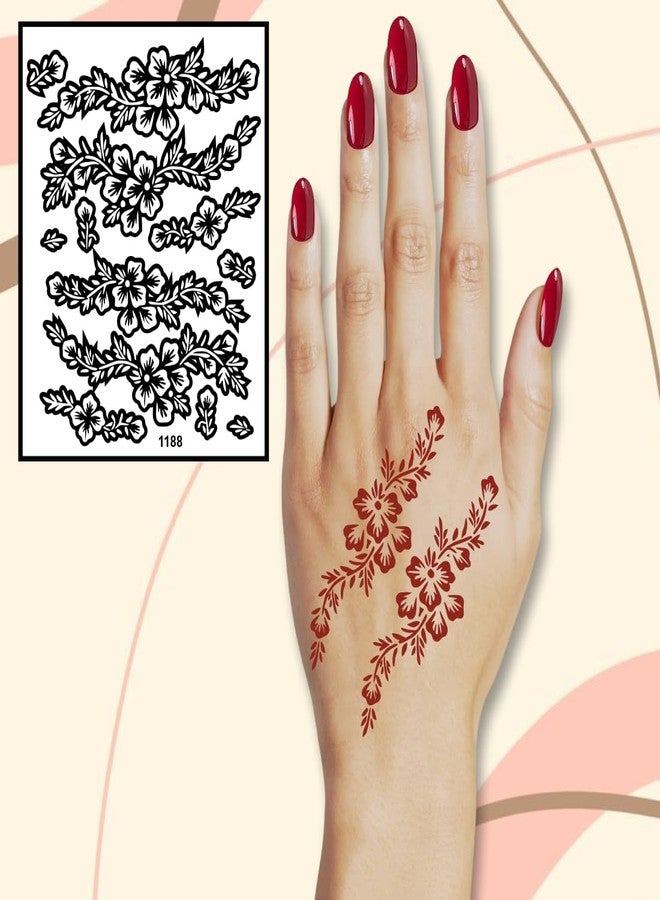 ORDERSHOCK Beautyful Finger Mehndi Stencil Sticker For Pretty Finger Look - Image 5