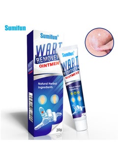 Wart Remover Ointment, Mistaha 20g - Natural Ingredients for Safe Body Wart Treatment, Acne, Moles, and Scar Reduction