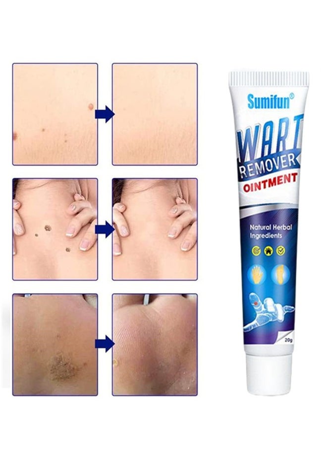 Sumifun - Wart Remover Ointment, Mistaha 20g - Natural Ingredients for Safe Body Wart Treatment, Acne, Moles, and Scar Reduction - Image 1