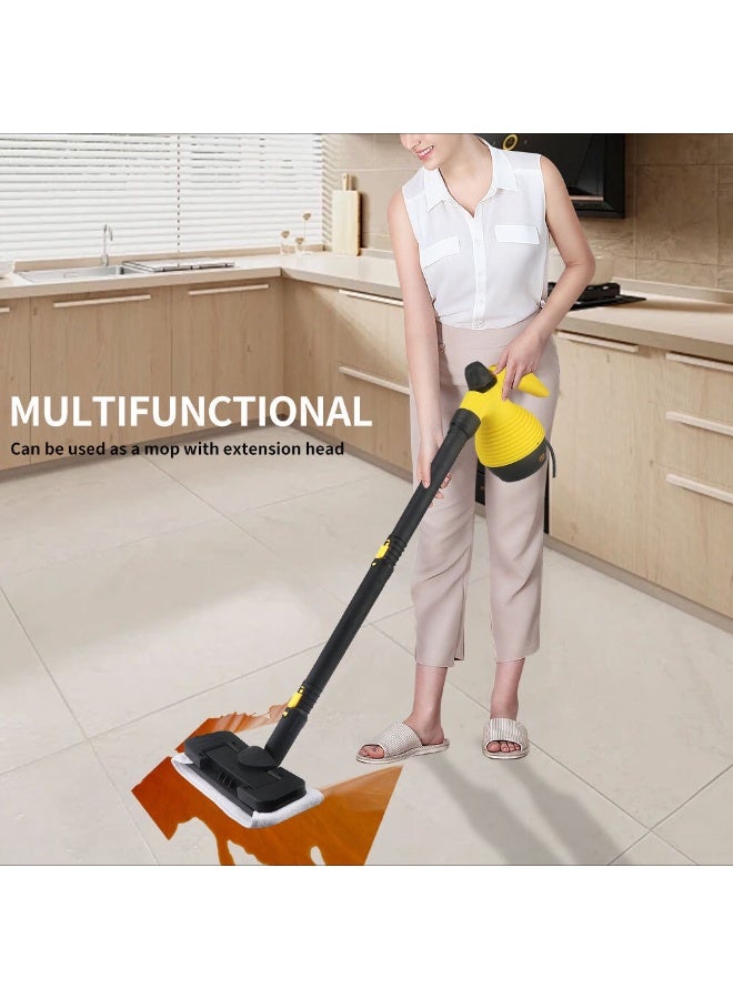 دينكس منظف بخار محمول باليد DENX DX2911 – بقدرة 1200 واط وضغط بخار عالي 300 كيلوباسكال – خزان مياه 350 مل – بخار بدرجة حرارة 120°C للتنظيف والتعقيم العميق – جهاز تنظيف بالبخار متعدد الوظائف 14 في 1 للأسطح والمطابخ والسيارات - Image 3