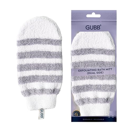 GUBB Bath Mitt Glove for Dead Skin Removal | Exfoliating Bath Mitten with Loofah | Shower Scrubber Glove for Body Exfoliation,Scrub Gloves,Blackheads,Tan Removal,Dead Skin Cells,Promote Blood Circulation,Bath Brush for Dead Skin |Easy to Use - Image 1