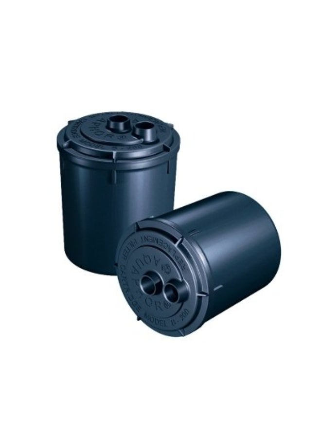 Aquaphor B200 H Tap Water Purifier Replacement Filters for Hard Water, 4000L Long-Lasting Carbon Block Cartridges, Removes Chlorine, Limescale, Odors & Impurities, Compatible with Faucet Water Filter Systems, Pack of 2 - Image 1