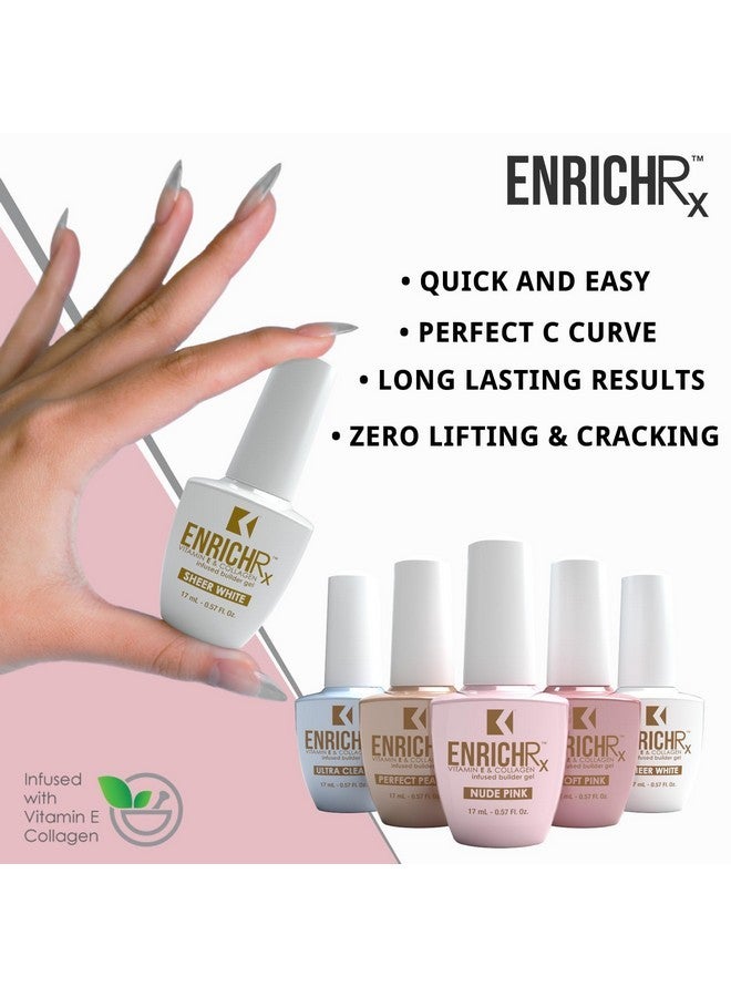 KUPA Gelfinity Enrichrx Infused Builder Gel 0.57 Fl Oz - Ultra Clear - Image 3