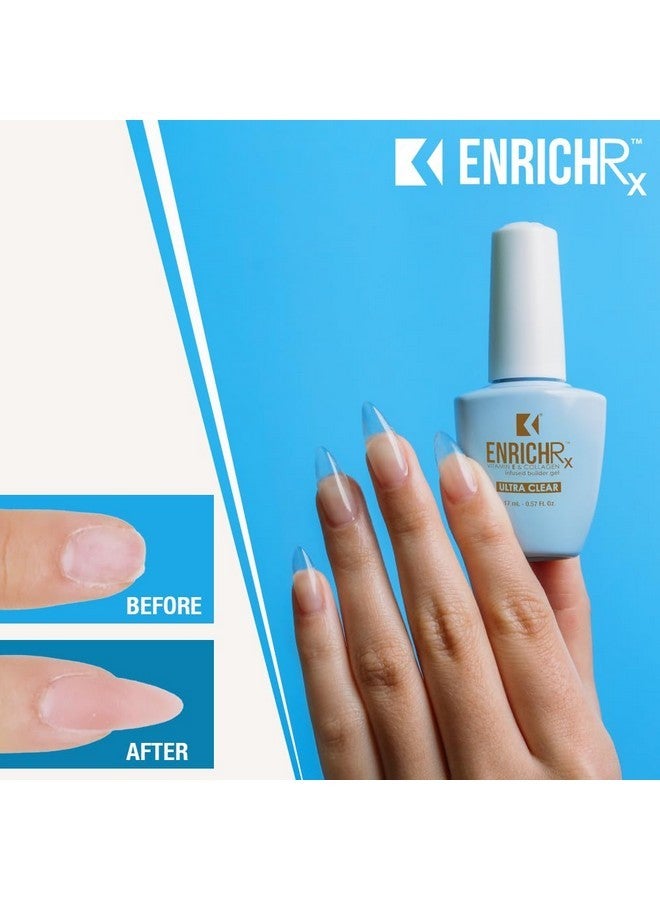 KUPA Gelfinity Enrichrx Infused Builder Gel 0.57 Fl Oz - Ultra Clear - Image 4