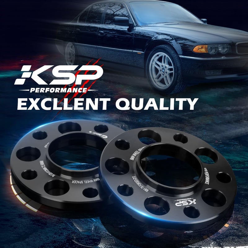 KSP PERFORMANCE KSP 5X120mm Wheel Spacers,12.7mm Hubcentric Forged Tuning Spacer for E36 E46 E90 E92 E60,2pc 1/2"(12.7mm) Aluminum Adapters, 72.56mm Hub Bore for 318i 323i 325i 328i 330i 335i 525i 545i No Lug Bolts - Image 5