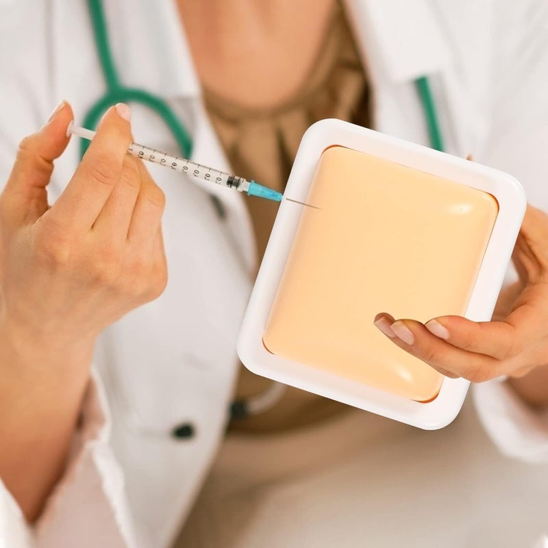 klarako Injection Pad - Plastic Intramuscular Injection Training Pad Silicone Injection Training Pad for Nurse Medical Students Doctor Training Practice Pad - Image 3