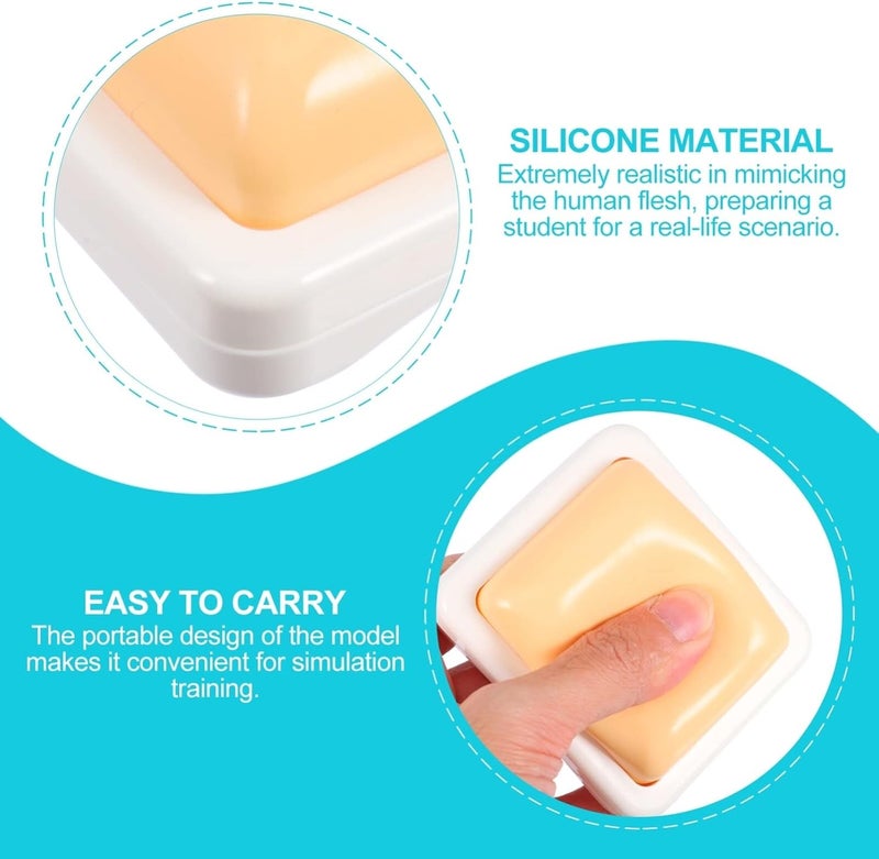 klarako Injection Pad - Plastic Intramuscular Injection Training Pad Silicone Injection Training Pad for Nurse Medical Students Doctor Training Practice Pad - Image 5