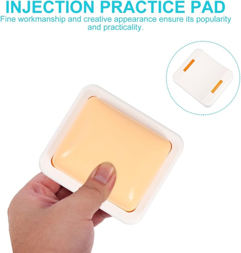 klarako Injection Pad - Plastic Intramuscular Injection Training Pad Silicone Injection Training Pad for Nurse Medical Students Doctor Training Practice Pad - Image 2