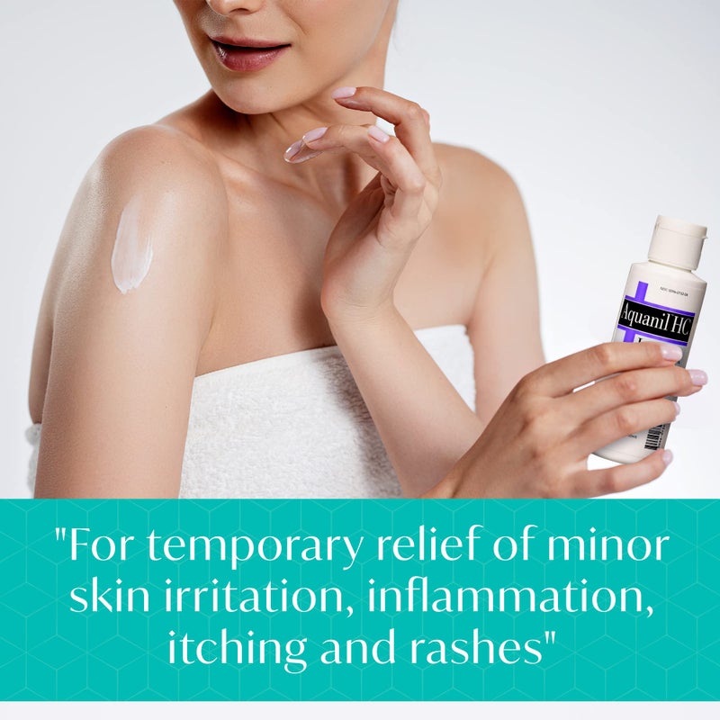 Aquanil HC Lotion, Calming Body Lotion, Anti-Itch Formula, Ideal for all Skin Types - Without Artificial Fragrance - Image 4
