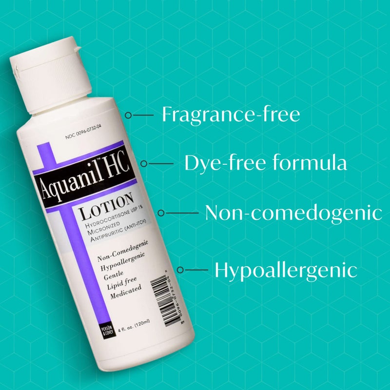 Aquanil HC Lotion, Calming Body Lotion, Anti-Itch Formula, Ideal for all Skin Types - Without Artificial Fragrance - Image 3