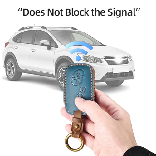 OFFCURVE غطاء مفاتيح جلد OFFCURVE، أزرق، لسيارات لكزس ES350 GS300 GS430 GS450h GS460 IS250 IS350 LS460 LX570 RX350، حامل مفاتيح ذكي، ملحقات سيارات - Image 5