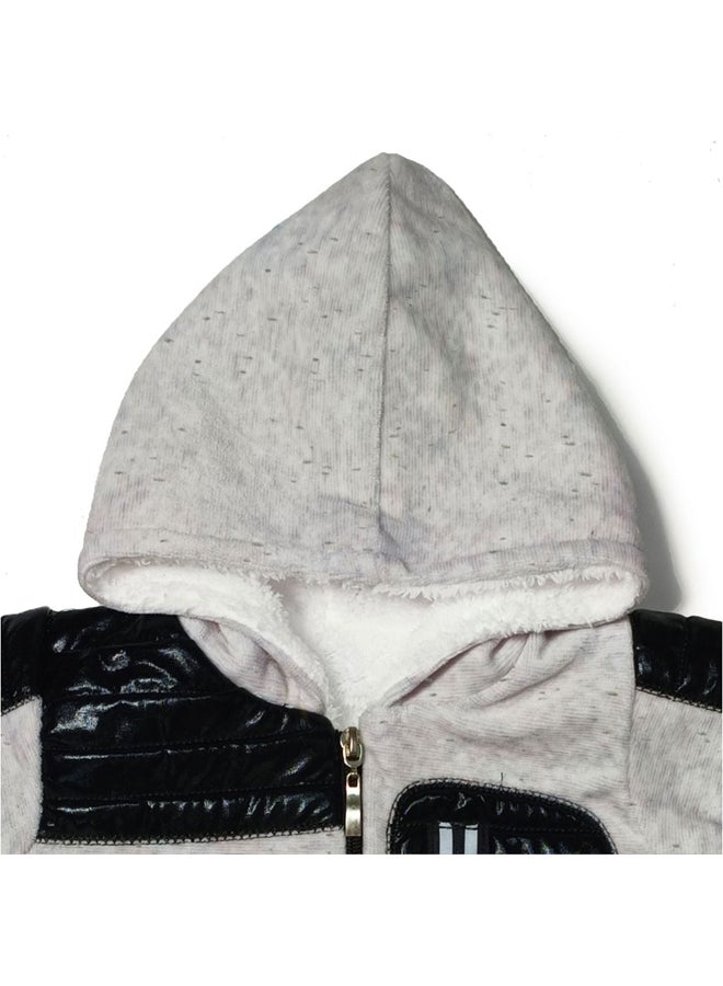 Baby Boys Footed Jumpsuit with Hoodie