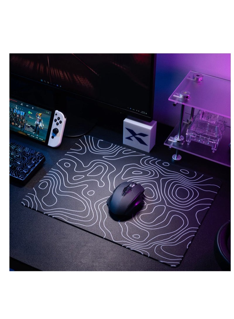 GAMETEN Glass Gaming Mouse Pad – 40×45 cm Large Hard Surface | Water & Scratch Resistant | Ultra-Smooth Glide | Easy to Clean | Professional Gaming Desk Mat - Image 2