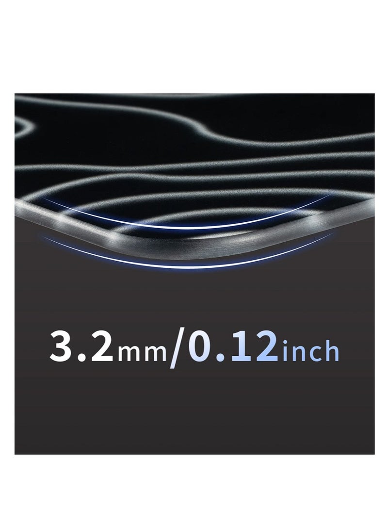 GAMETEN Glass Gaming Mouse Pad – 40×45 cm Large Hard Surface | Water & Scratch Resistant | Ultra-Smooth Glide | Easy to Clean | Professional Gaming Desk Mat - Image 5