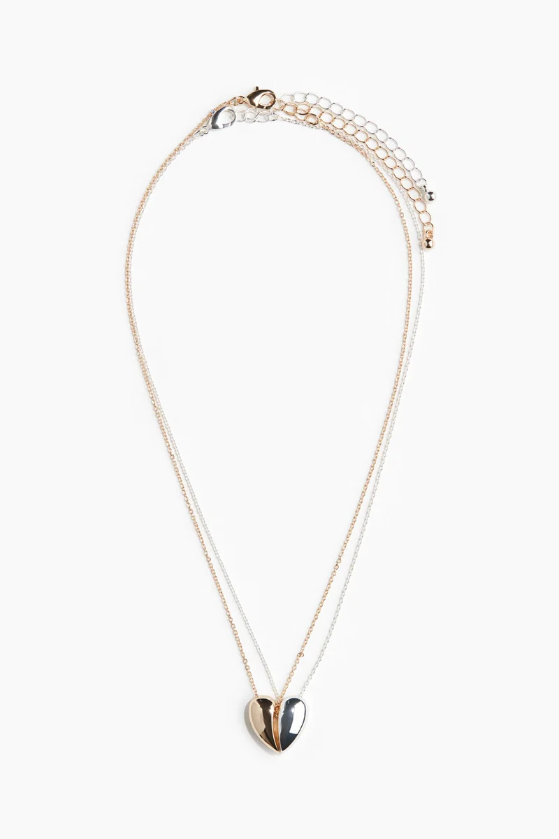 اتش اند ام قلائد متناسقة - عبوة من قطعتين