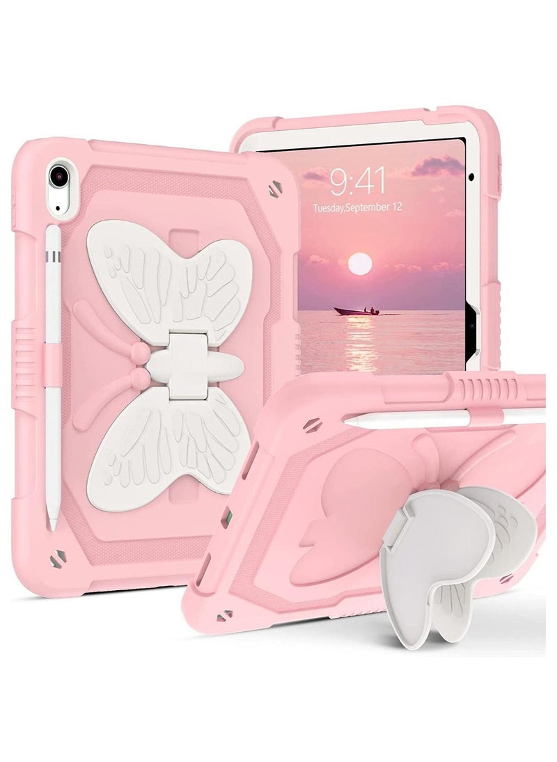 VKL iPad 10.9 Case 2022 10th Generation,ipad 11 inch (A16) 2025  Butterfly Wings Kickstand 3D Heavy Duty Rugged Shockproof Full Body Protective Tablet for Inch Gen Kids - Image 1