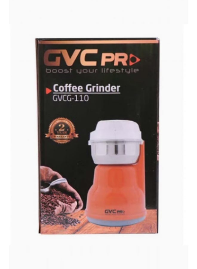 جي في سي برو مطحنة قهوة وتوابل بقدرة 200 وات 200 W GVCG-110 برتقالي - Image 4