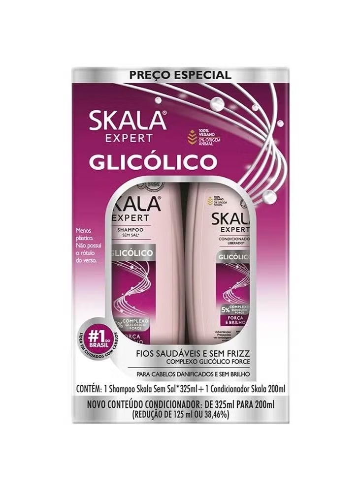 Scala 2-Piece Skala Expert Glicolico Shampoo 325 ml & 1 Conditioner 200 ml - Image 1