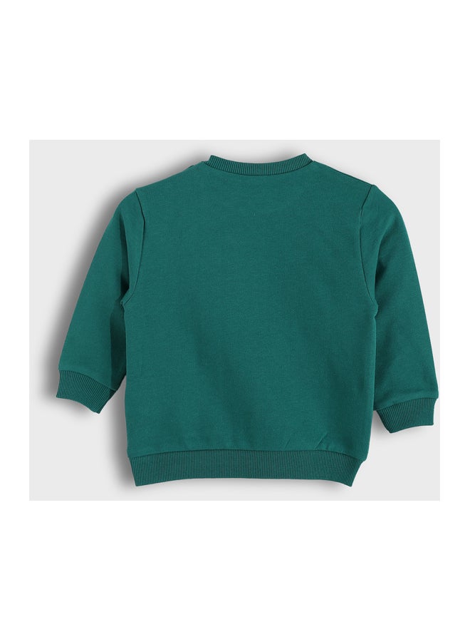 LC WAIKIKI Crew Neck Printed Baby Boys' Sweatshirt and Pants 2 Pack Set - Image 4