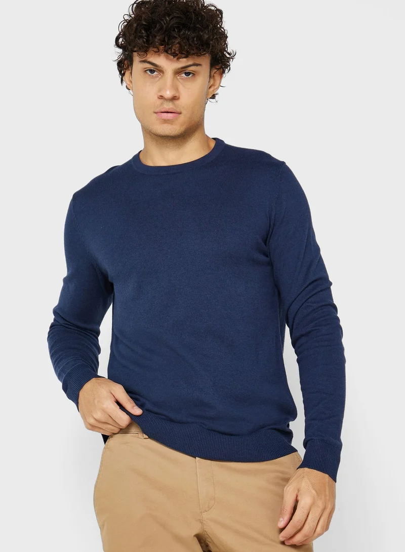 JACK & JONES  Essential Crew Neck Sweatshirt for Men | Best Price UAE