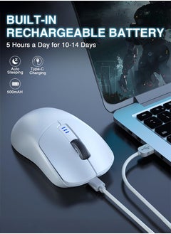 AULA SC580 Wireless Gaming Mouse, Tri-Mode 2.4G/BT/USB-C Gaming Mouse for Laptop/PC/Mac/Tablet  - Image 5