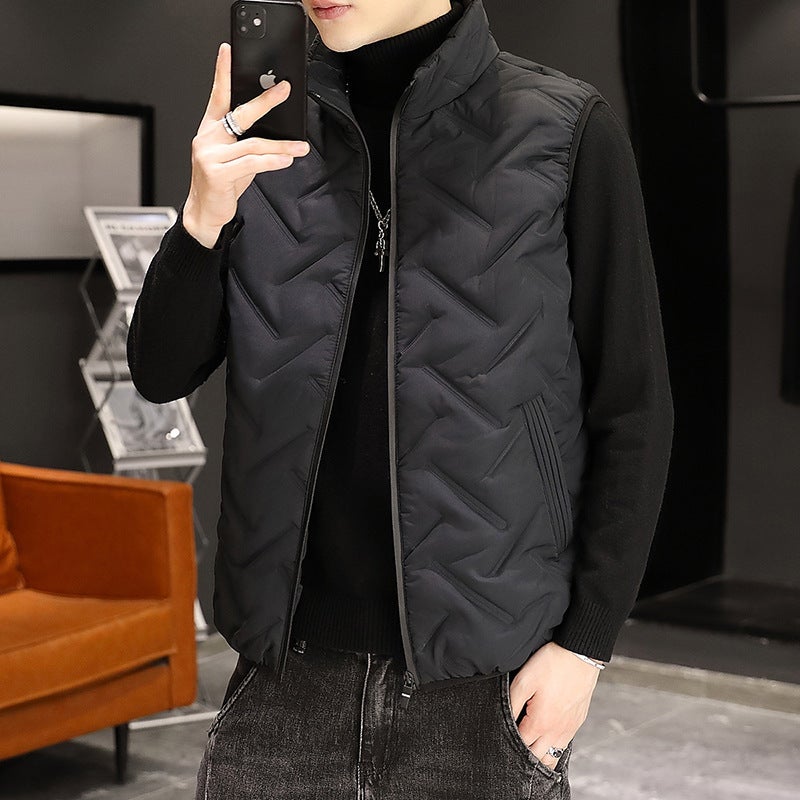 New Men'S Leisure Vest Cotton Vest Down Cotton A Generation Of Hair - Image 3