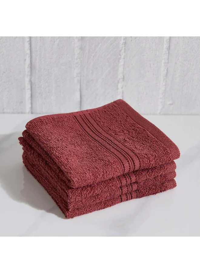 Home Box Essential Carded 4-Piece Face Towel Set - 30x30 cm
