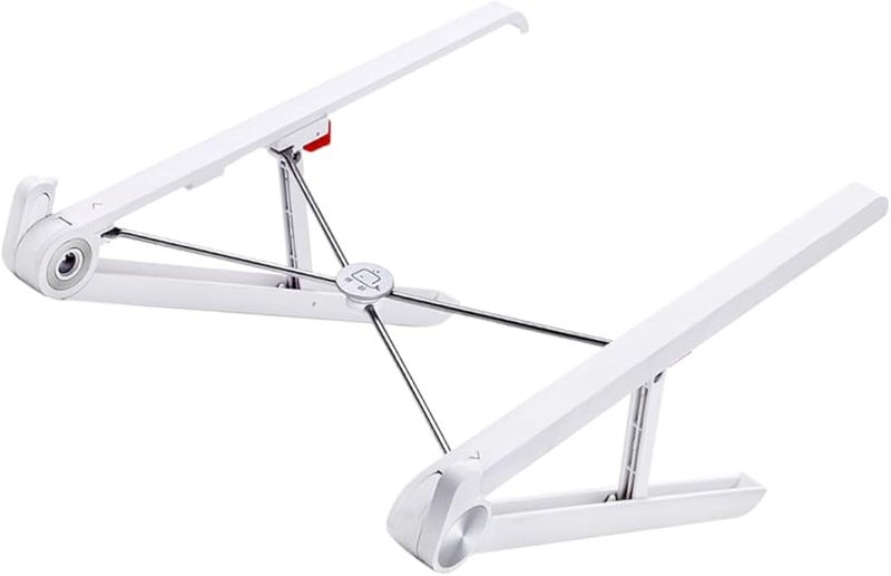 Aluminum Alloy Portable Foldable Laptop Cooling Stand Adjustable Ergonomic Holder for 13 to 17 Inch Notebooks - Image 1