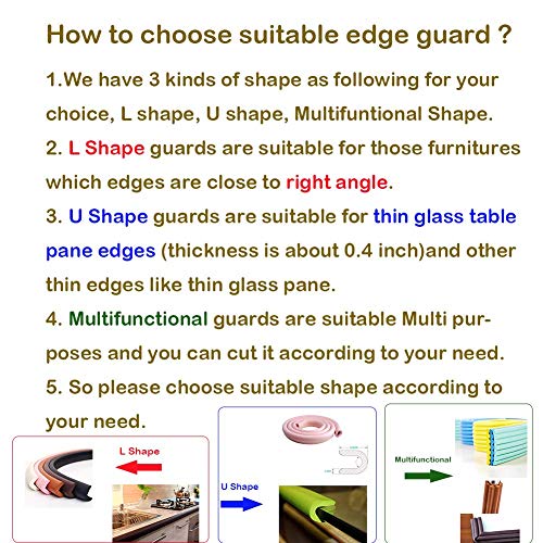 M2cbridge Multifunctional Edge and Corner Guard Coverage Baby Safety Bumper DIY 6.5 Ft (Brown) - Image 4