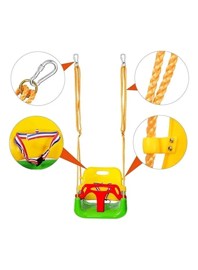 3-in-1 Baby Swing Seat: Anti-tip, Sturdy, Safe, Detachable Seat; Suitable for Infants and Toddlers; Green - Image 3